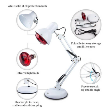 BowLift | Red Light Therapy Lamp for Skin - Infrared Heating with Tripod Stand