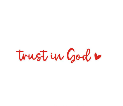 BowLift | “Trust in God” Rear-View Mirror Decal