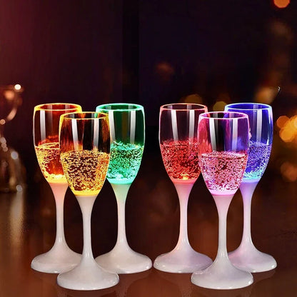 GlowSip - LED-lit wine glass set (6 pieces) Bowlift