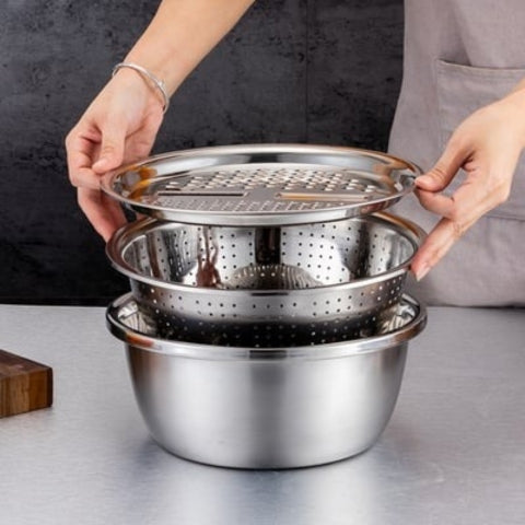 Skanto | Stainless Steel Fine Mesh Sieve Set