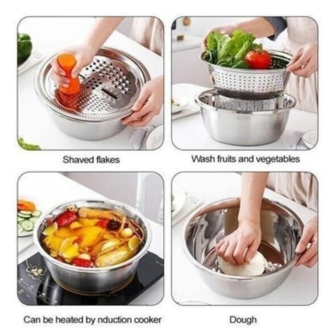 Skanto | Stainless Steel Fine Mesh Sieve Set