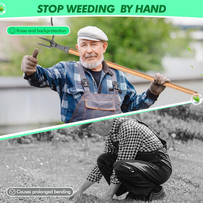 Skanto | 4-Prong Weeder – Effective Iron Garden Tool for Root Removal