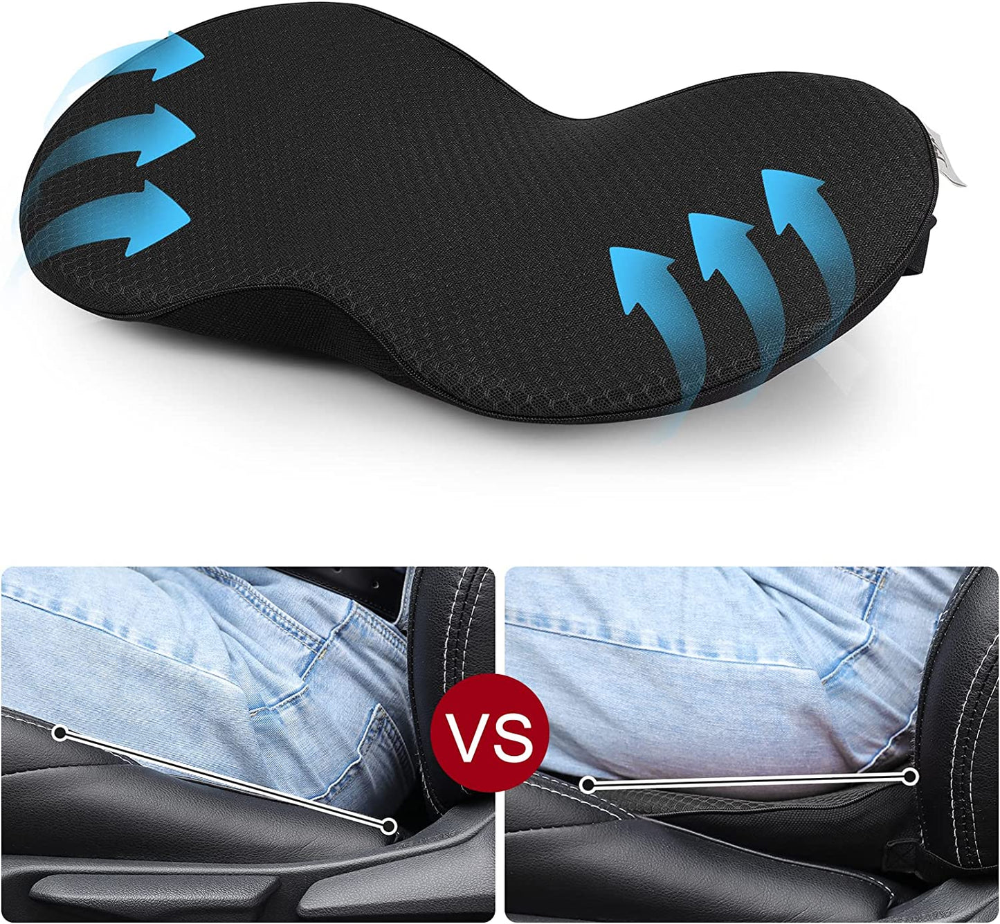 Car seat cushion for smaller drivers