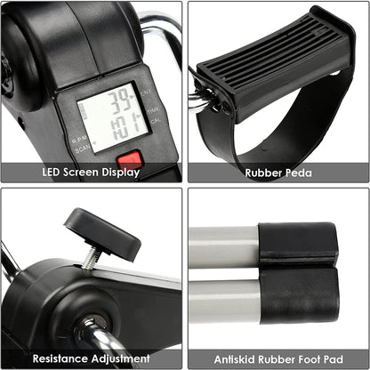 Mini-Home Trainer Fitness Bike Leg Trainer with LCD Display | Kalsten
