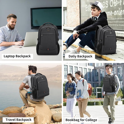 Water-Resistant Travel Laptop Backpack with USB Port & Organised Storage | Bowlift