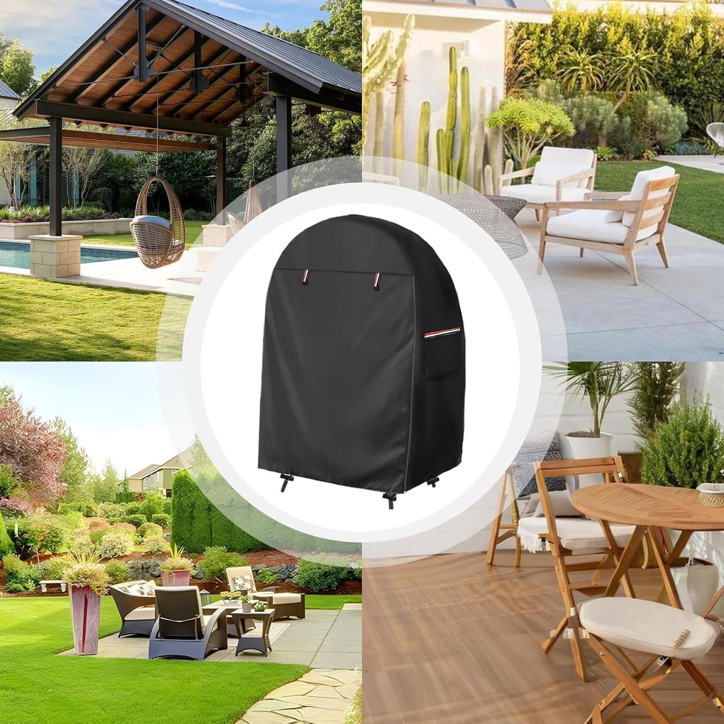 BowLift | Waterproof Egg Chair Cover with Double Zipper – Solara