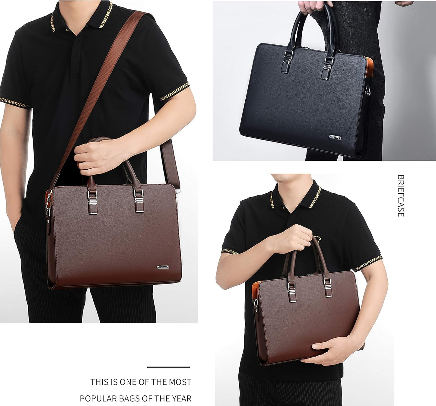 Genuine Leather Multi-compartment Business Bag for Professionals | Karnz