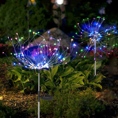4-pack Solar Fireworks Garden Lights - Weatherproof LED Decorative Lighting, Solar Energy for Garden and Patio | Karnz