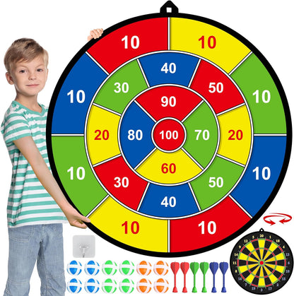 Brehn | Large double-sided dartboard for children – Play, Learn and Relax