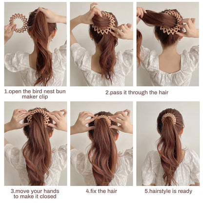 BowLift | Stylish Bird's Nest Hair Clips – 3-Piece Set