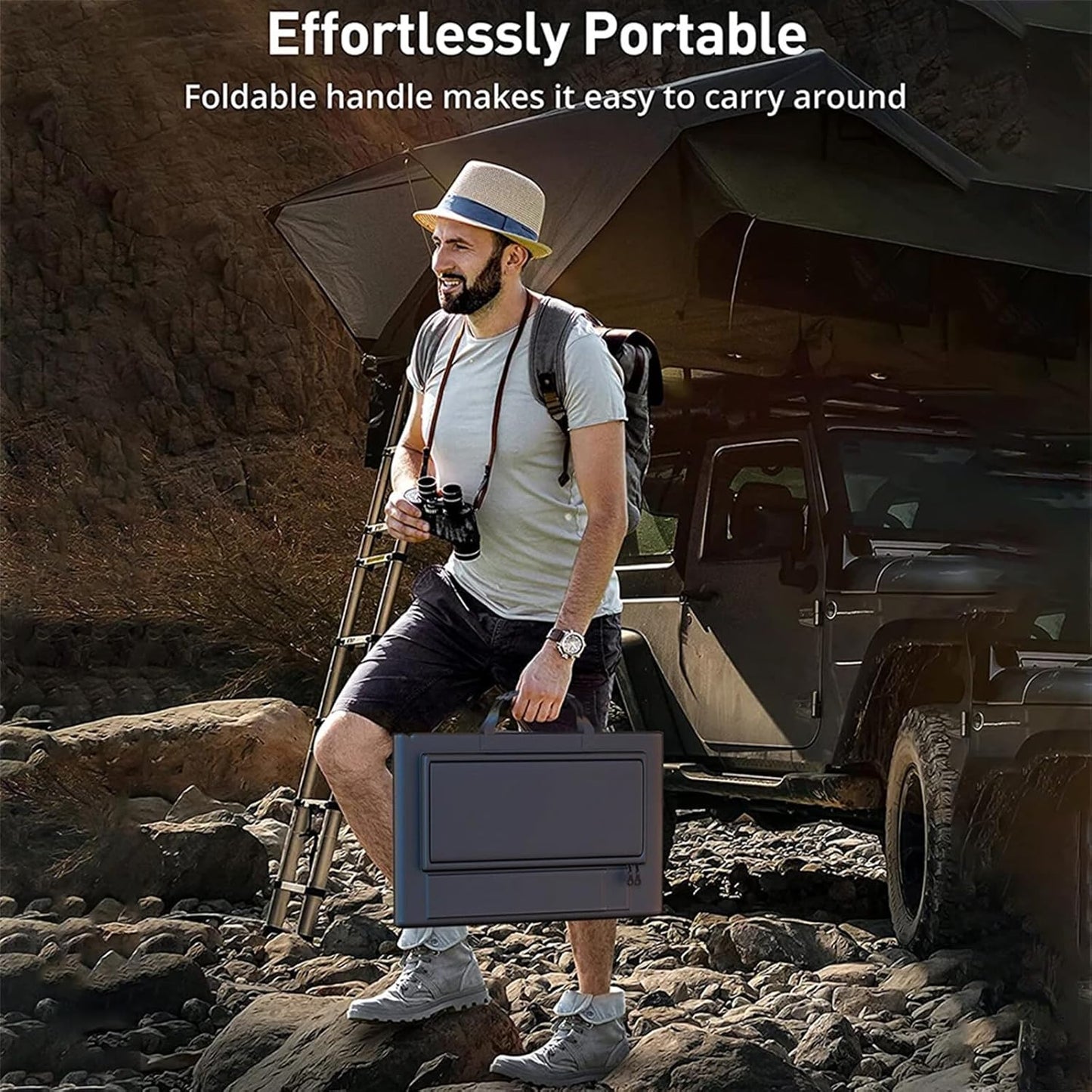 Skanto | SolaraX 1000W Foldable Solar Panel Kit – Portable Off-Grid Power with MPPT Charging