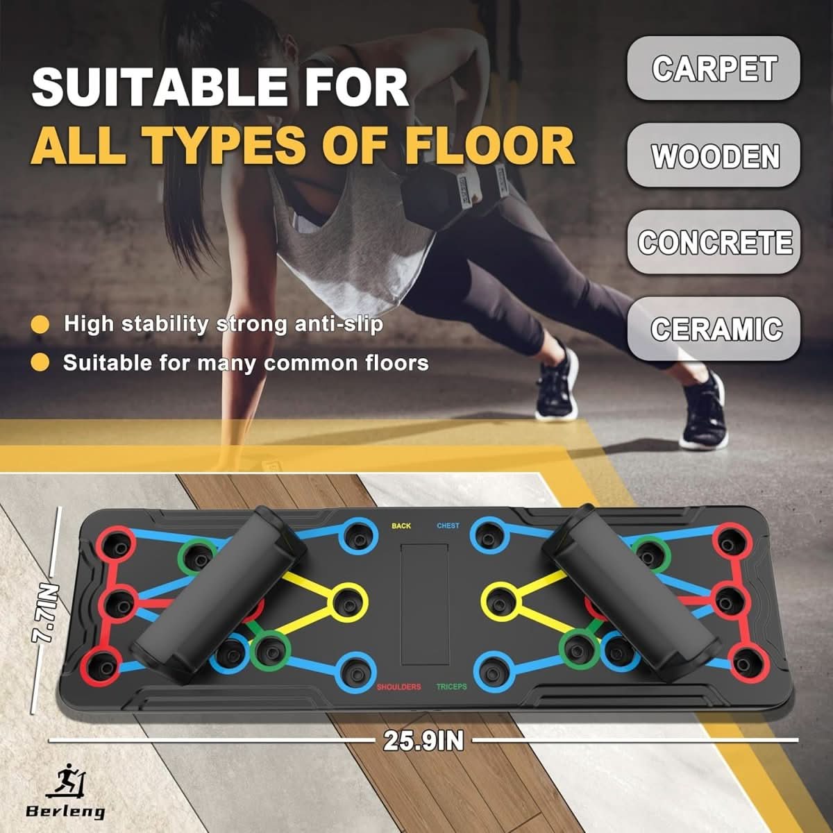 Skanto | Multifunctional Training Board for Chest, Shoulder, and Triceps Training