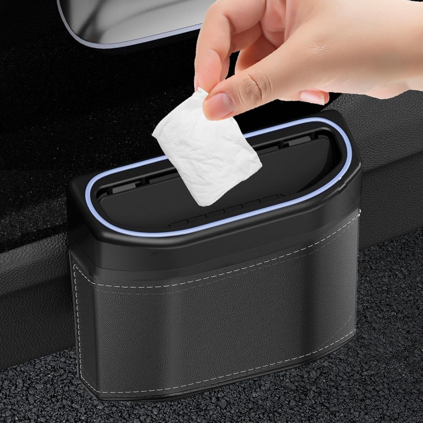 BowLift | Smell-Proof Car Trash Can with Touch Light – Lurevo