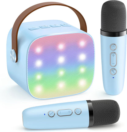 Skanto | Portable Mini Karaoke Machine with Bluetooth Speaker and 2 Wireless Microphones – Veylo