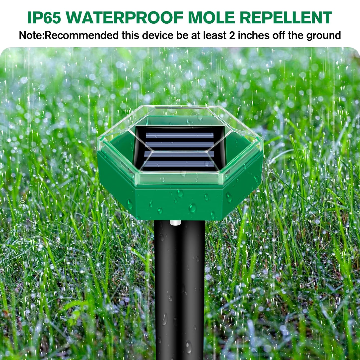 BowLift | Ultrasonic Mole Repellent 4 Pack