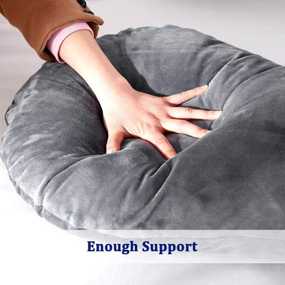 Skanto | J-Shaped Pregnancy Support Pillow for Side Sleeping and Nursing