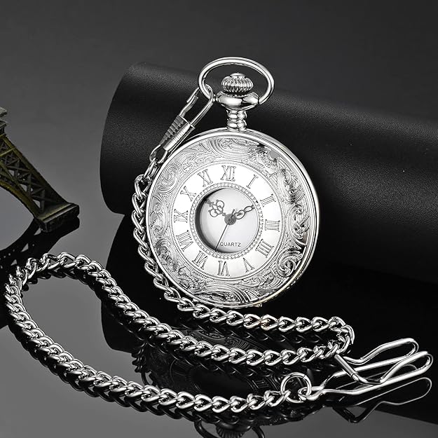 Classic Retro Pocket Watch for Men Skanto