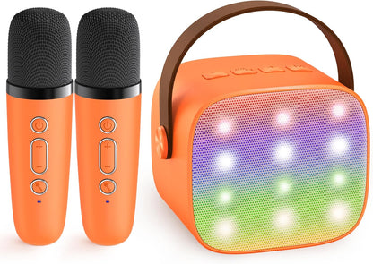 Skanto | Portable Mini Karaoke Machine with Bluetooth Speaker and 2 Wireless Microphones – Veylo