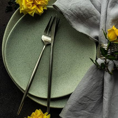 Skanto | Minimalist 36-Piece Stainless Steel Cutlery Set: Elegance and Durability