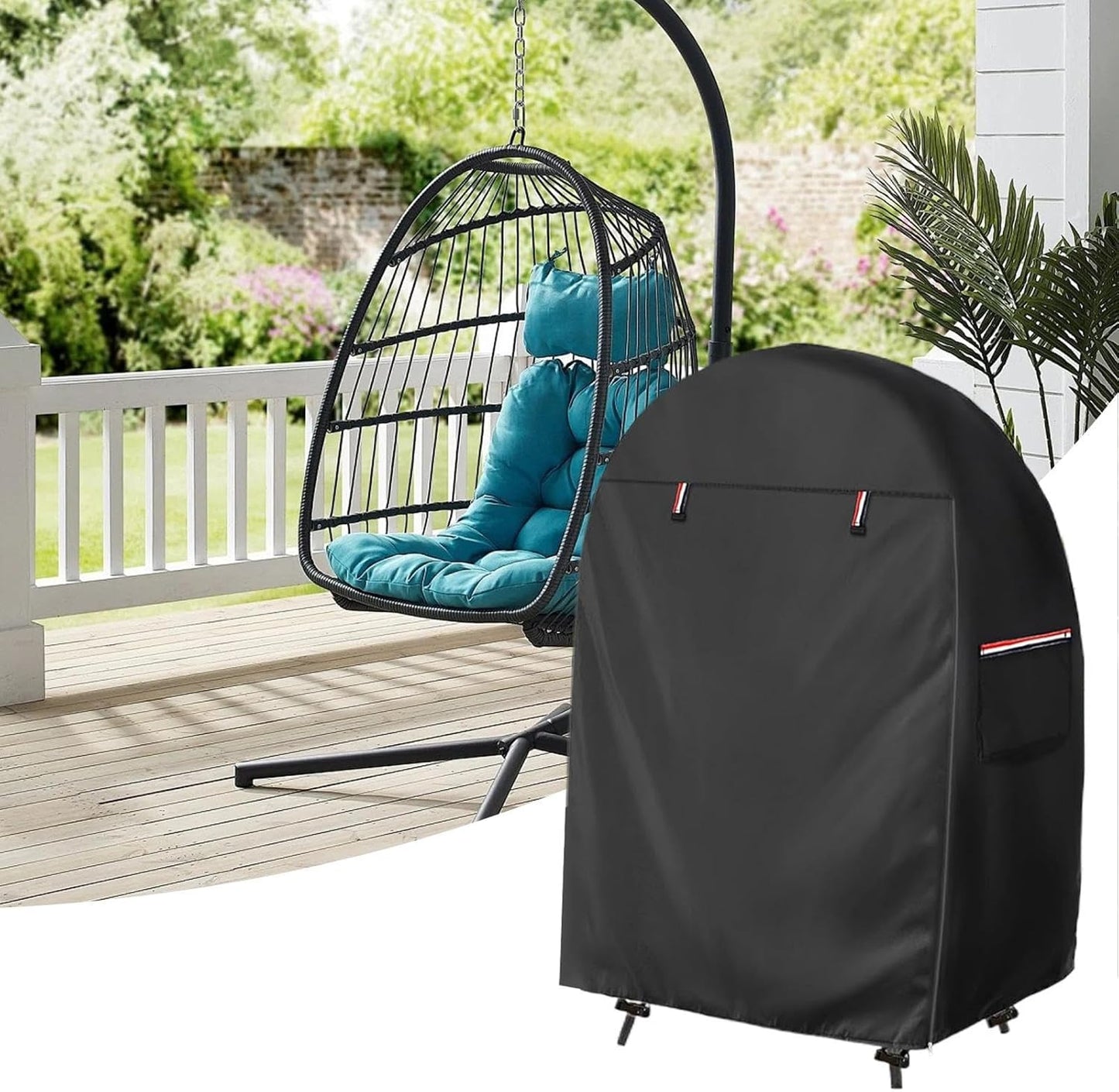 BowLift | Waterproof Egg Chair Cover with Double Zipper – Solara
