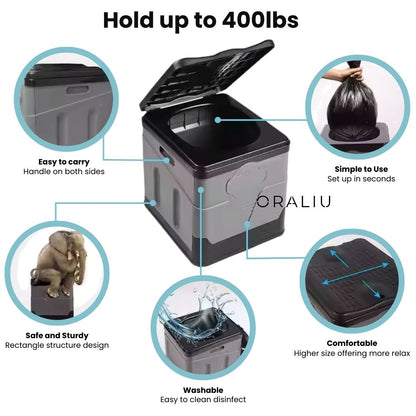 Skanto | Portable Folding Toilet – Ideal for Camping, Festivals, and Travel