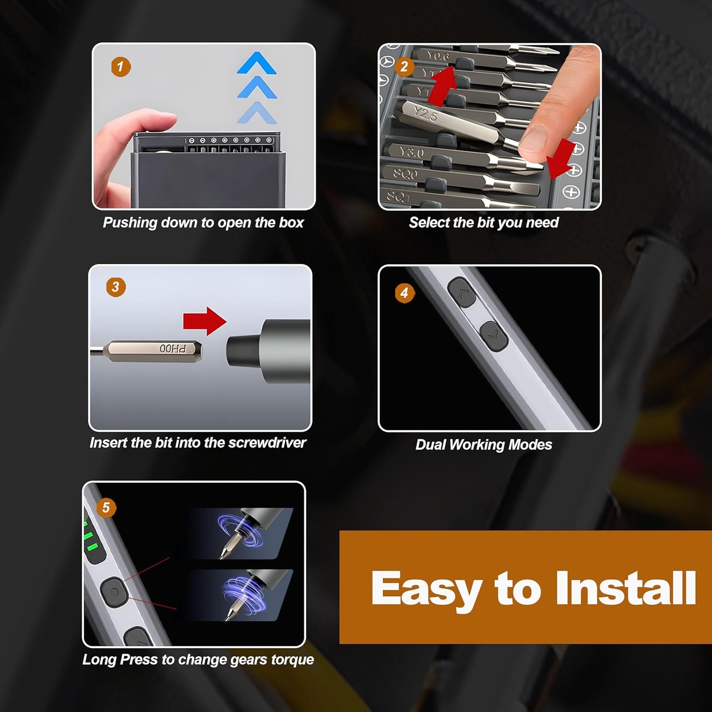 Skanto | ProFix 68-in-1 Electric Precision Screwdriver Set