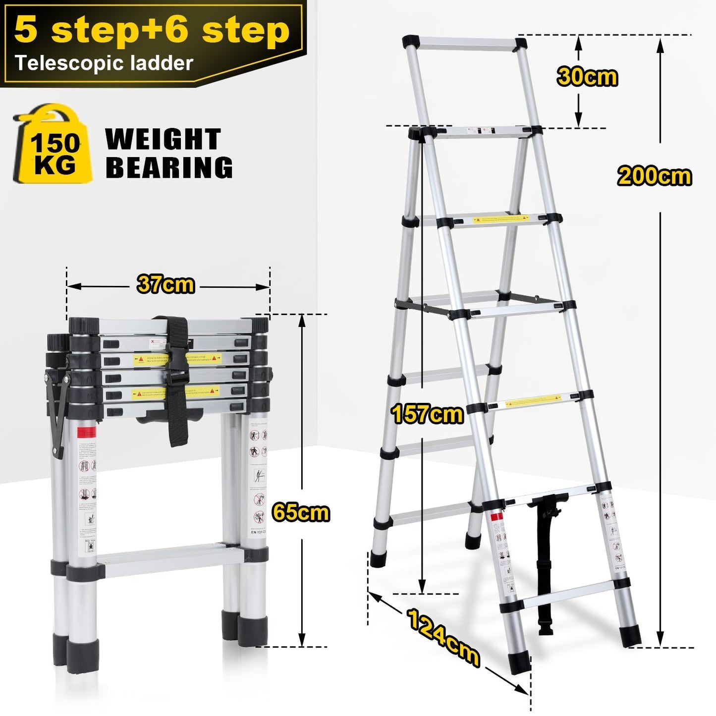 Telescoping ladder Folding ladder A-frame | Bowlift