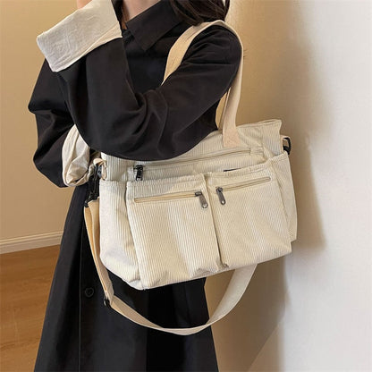 Skanto Skanto | Solid Corduroy Tote Bag