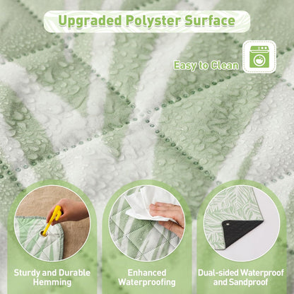 Extra large, waterproof picnic blanket 200 x 200 cm with 3 layers – MeadowRest