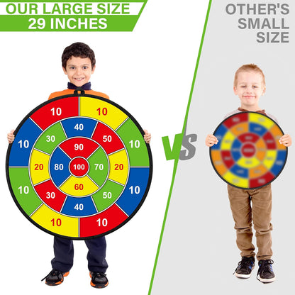 BowLift | Large Double-Sided Dartboard for Kids – Play, Learn and Relax