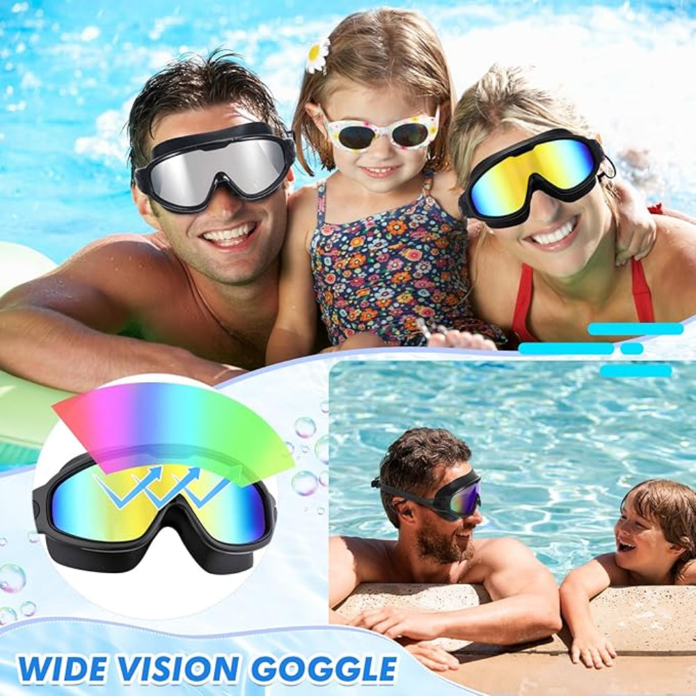 Swim goggles 3-piece set for adults & children | Bowlift