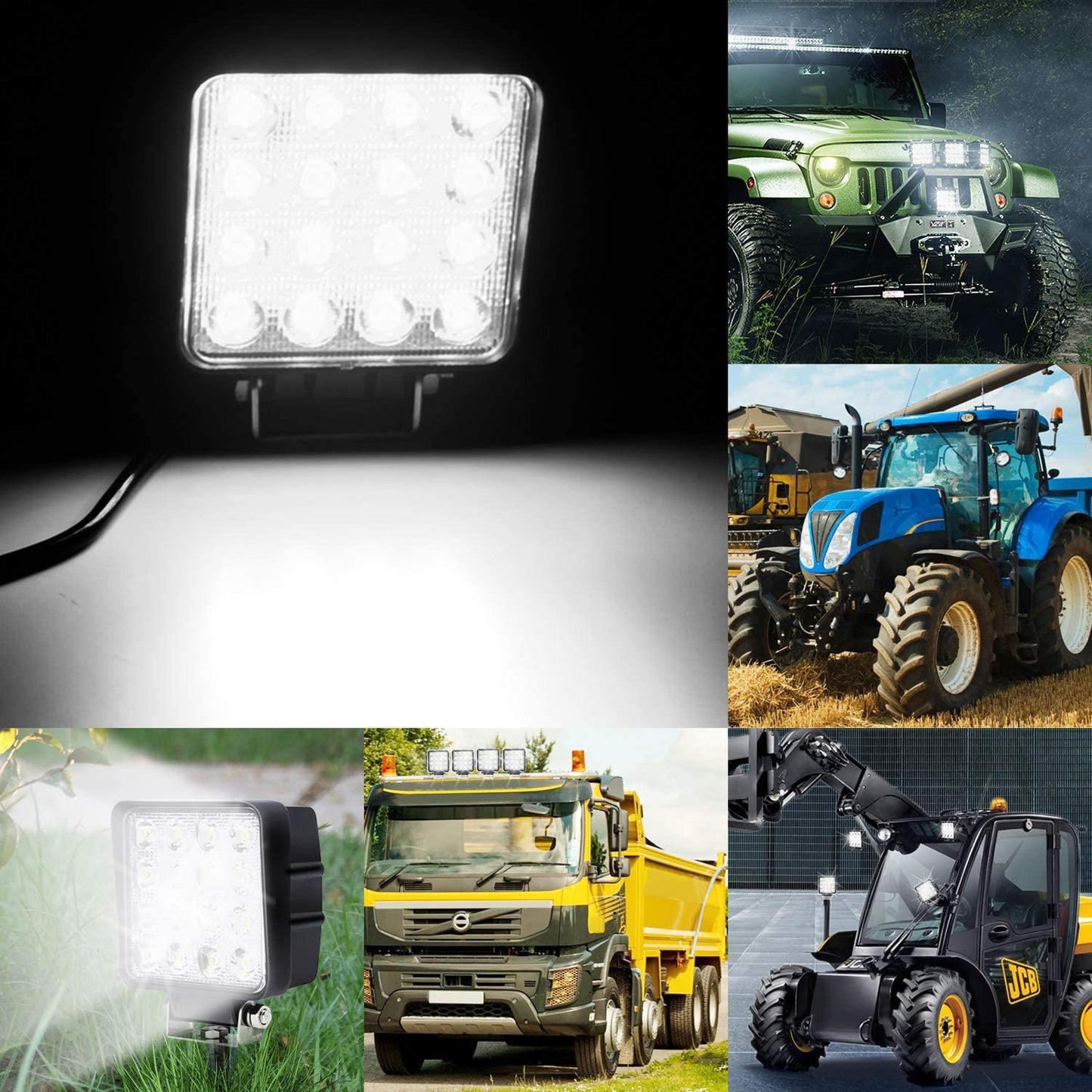 LED Work Spotlight 48W IP67 Reversing Light 2X-10X | Bowlift