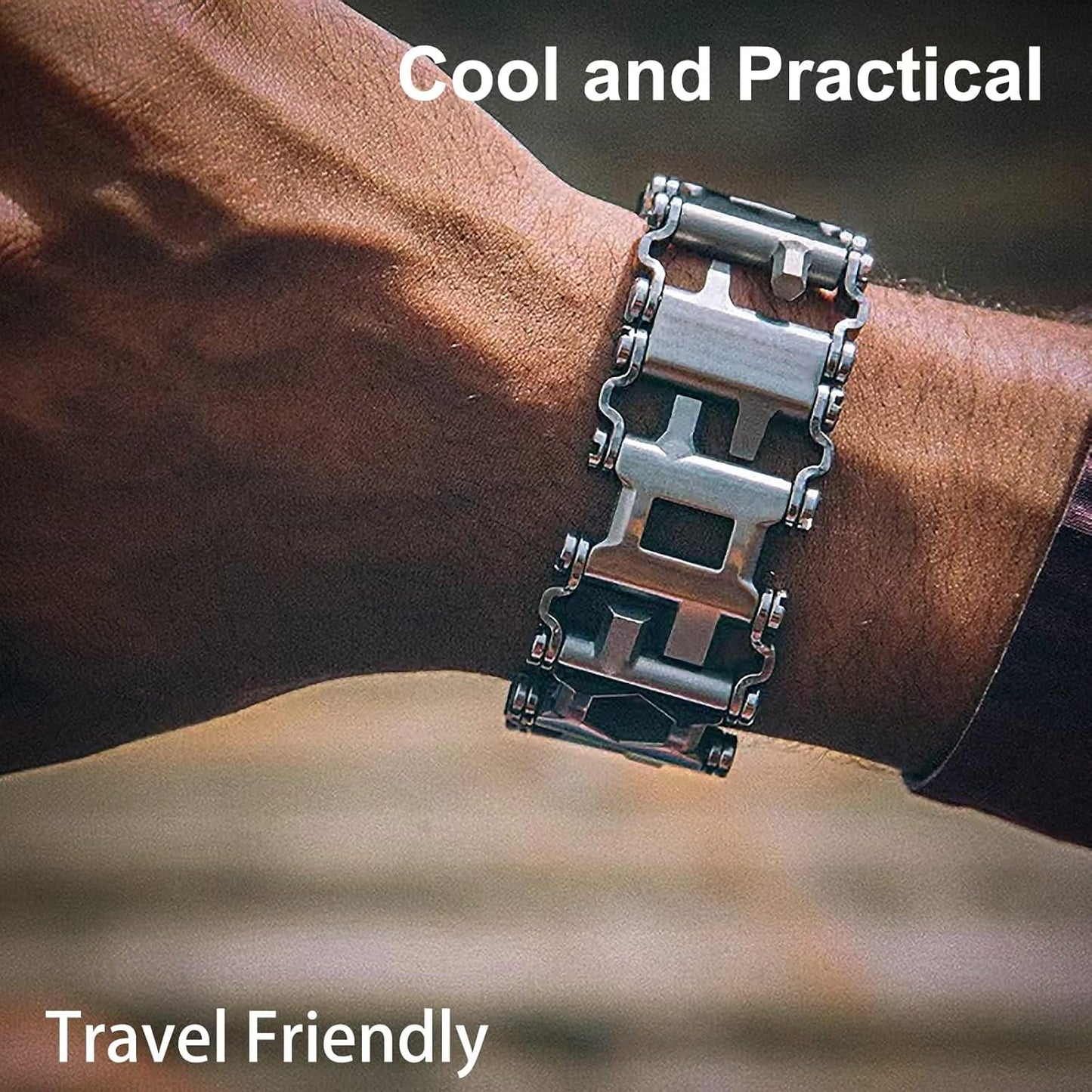 BowLift | 29-in-1 Stainless Steel Multitool Bracelet