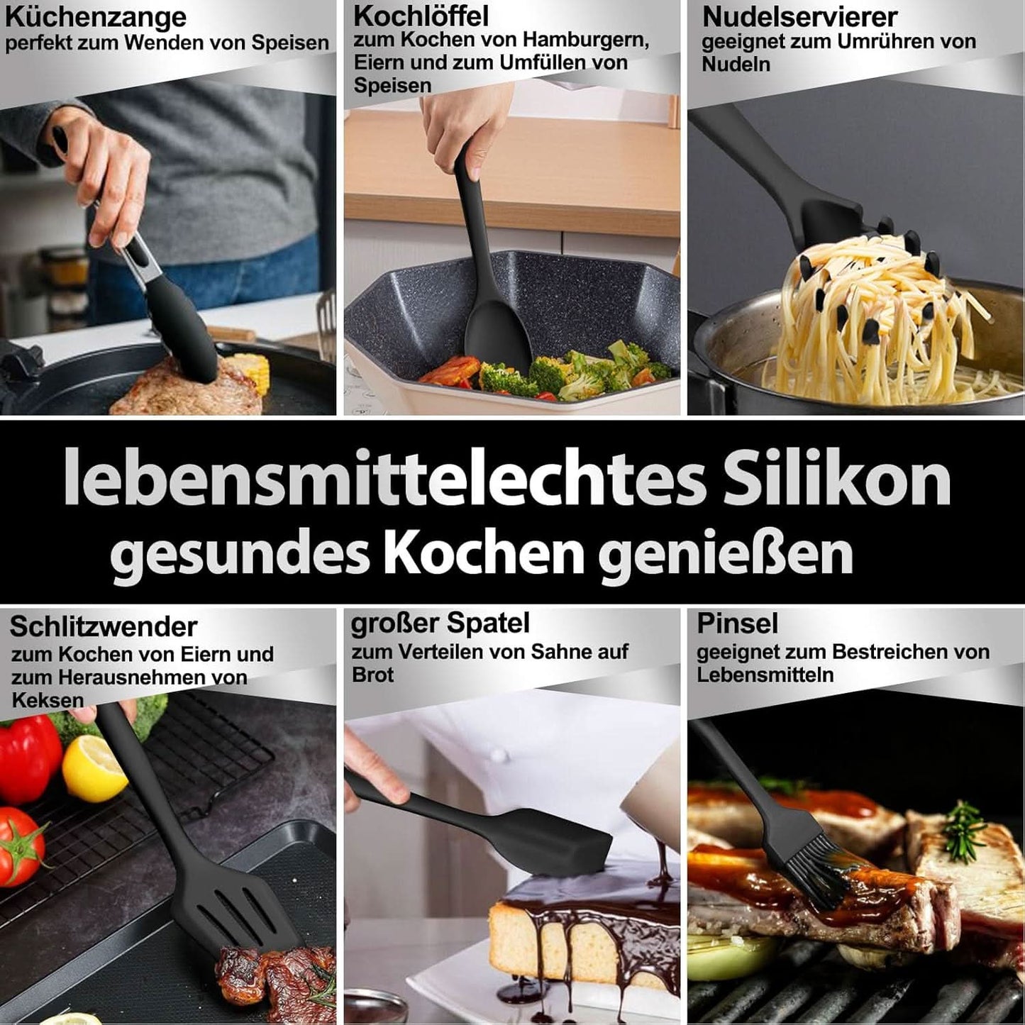 BowLift | KitchenPro - Silicone Kitchen Utensil Set