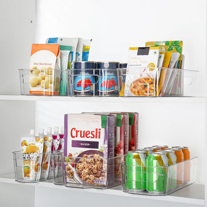 Skanto | Clear Fridge Storage Boxes (4 Pieces) - Coolorganize