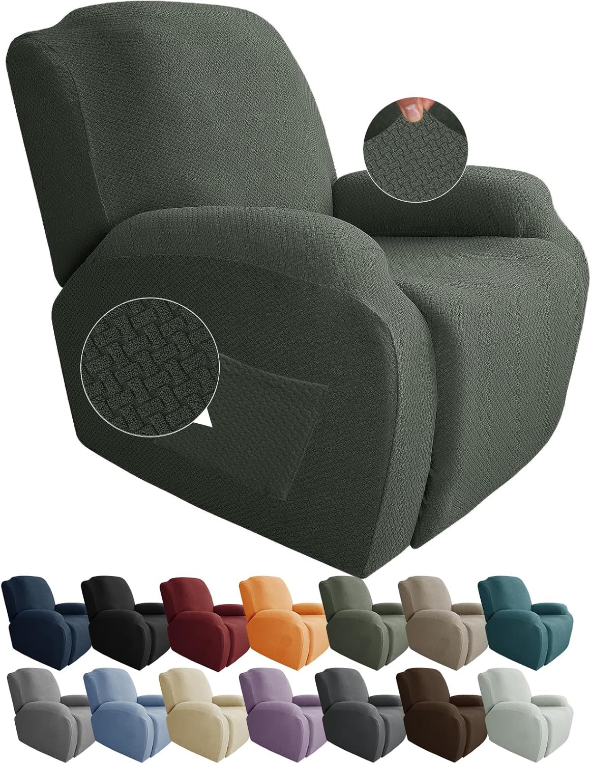 BowLift | Stretch Recliner Chair Covers 4-Piece Set – CoverMate