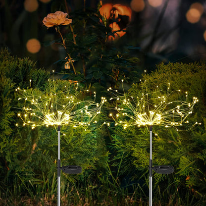 4-pack Solar Fireworks Garden Lights - Weatherproof LED Decorative Lighting, Solar Energy for Garden and Patio | Karnz
