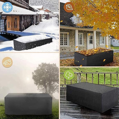 Skanto | Waterproof Garden Furniture Cover Black Polyester