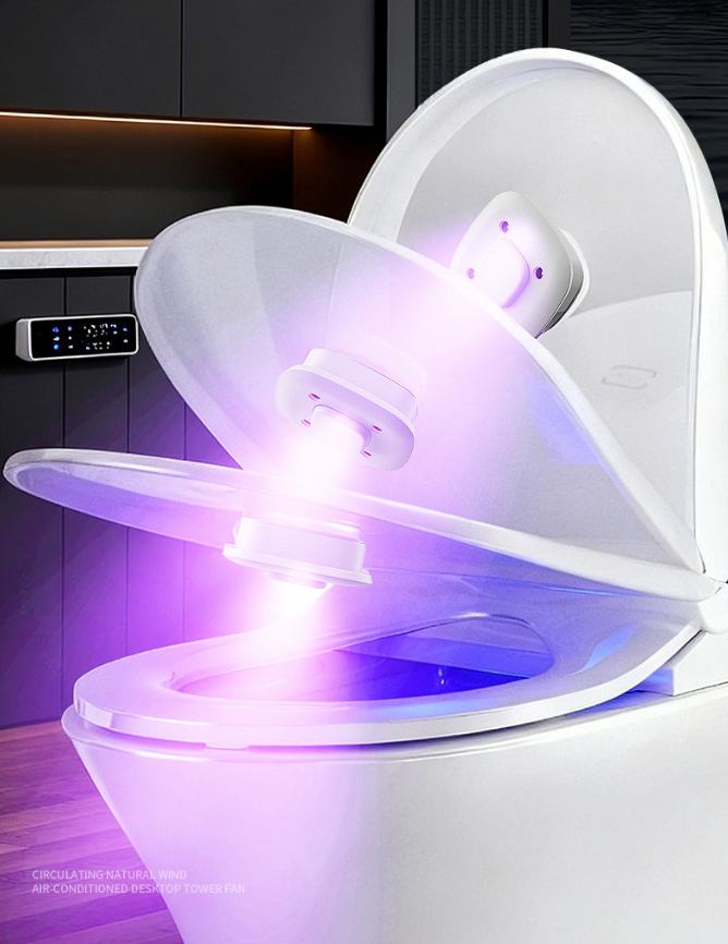 BowLift | Rechargeable Attachable Ultraviolet LED Disinfection Lamp, with Auto-On/Off Design, for Home, Toilet & More