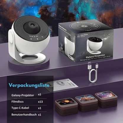 Skanto | HD Starry Sky Projector with 13 Galaxy Discs