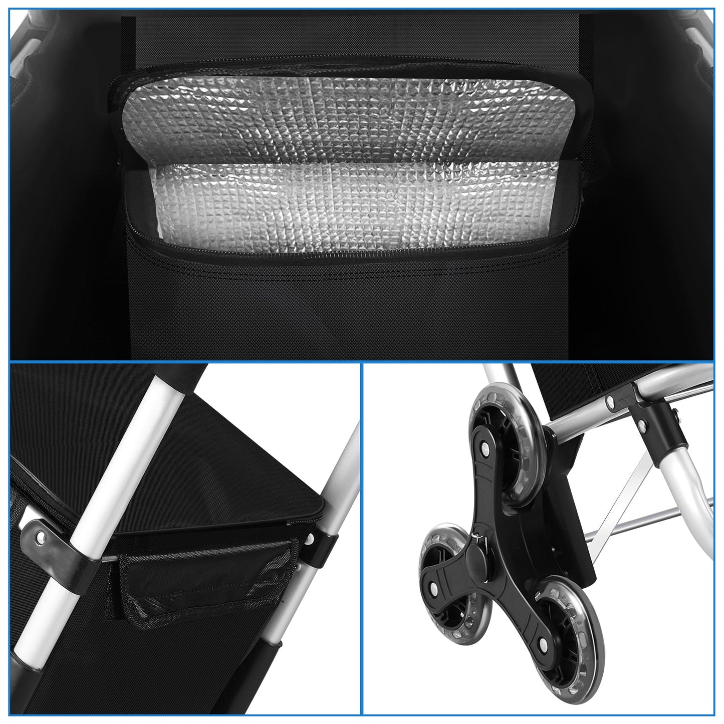 Shopping trolley shopping roller foldable 40L | Kalsten