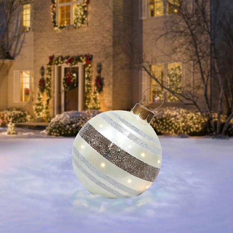 Skanto | Christmas Inflatable Decoration Ball | Outdoor Garden Ornament | 60cm PVC