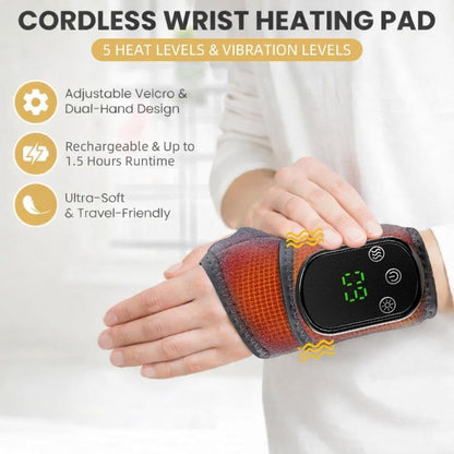 Heated Vibration Wrist Massager Bowlift