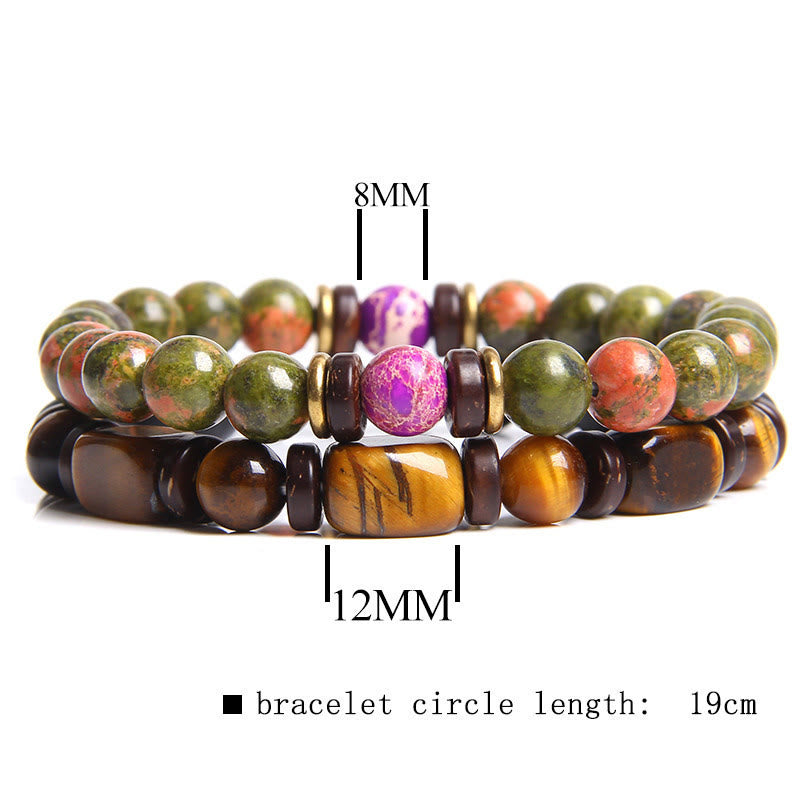 Skanto | African Turquoise & Tiger Eye Bracelet - Naya