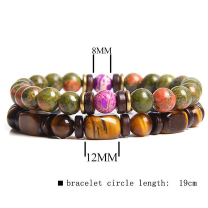 Skanto | African Turquoise & Tiger Eye Bracelet - Naya