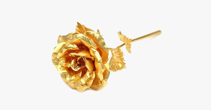 Real, 24 Karat gold-plated rose with gift box