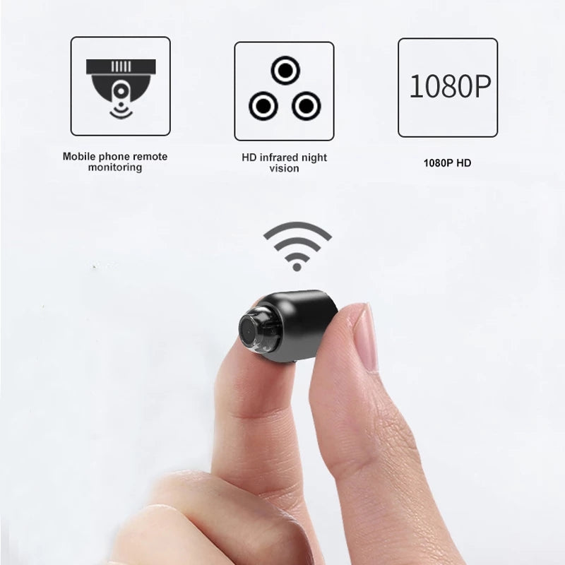 BowLift | Mini Wireless Spy Camera - Hidden CCTV, WiFi, Outdoor Security, Motion Detection