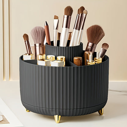 Skanto | GlamSpin – 360° Rotation Makeup & Desk Organizer with 5 Compartments