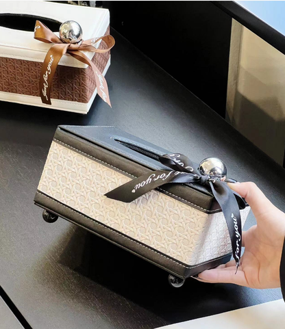 BowLift | Modèra Premium Leatherite Tissue Case | Stylish and durable tissue organizer for modern spaces