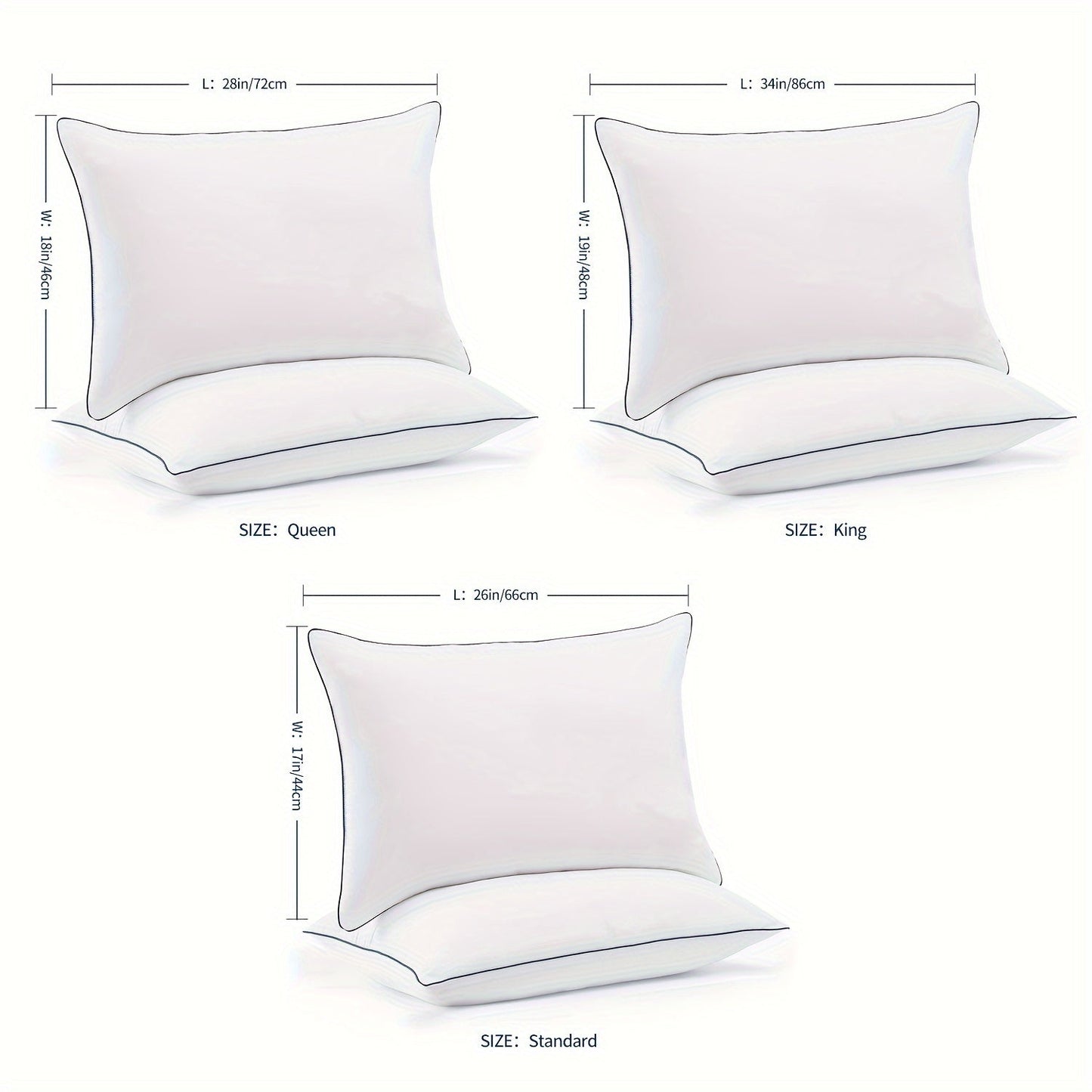 Skanto Skanto | Cooling Sleep Pillows - Luxury Hotel Quality with 3D Microfiber Fill and Breathable Cover - Ideal for Side, Back, and Stomach Sleepers, King Size